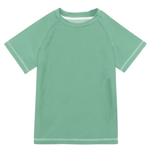 Kids Bathing Suits Boys Short Sleeve Girls Swimsuit Rashguard 3T Sage Green