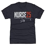 500 LEVEL Darnell Nurse T-Shirt (Premium Men's T-Shirt, Medium, Tri Navy) - Darnell Nurse Edmonton Elite WHT