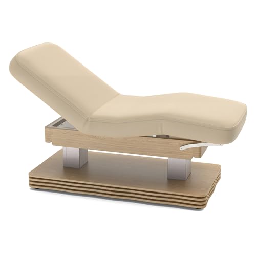 Master Massage 31” Heather Dual-Tower Deluxe Electric SPA Bed – Adjustable Beauty Treatment Table with Quiet Lift System – for Beauty Salon, Spa, Aesthetic Center & Massage