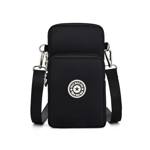 Aucuu Torby crossbody, małe torby na telefon komórkowy, portfel na telefon komórkowy z regulowanym długim paskiem na ramię, torby na ramię, mini lekkie dla kobiet, #8 Czarny-1