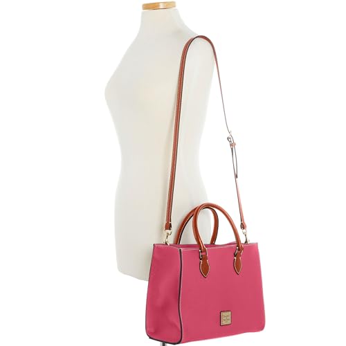 Dooney & Bourke Women's Janine Satchel in Pebble Grain Leather, Large Handbag with Adjustable & Detachable Shoulder Strap4