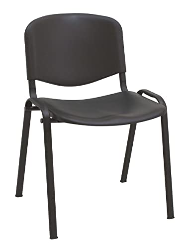 Silla Express P Silla Confidente ISO Polipropileno, Acero, Negro, 55x53x79 cm, ISO-PNNE