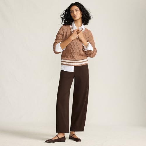 Lands' End Women's Sport Knit High Rise Barrel Ankle Pants4