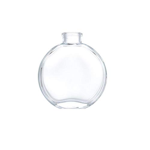 1PCS 150ml/5oz Empty Round Glass Diffuser Bottles Jars Vials Dispenser Sample Packing Container Storage for Perfume Essential Oils Diffusion (Clear)