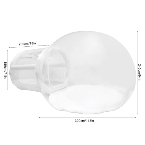 Inflatable Bubble Camping Tent - Bubble House Tent - Commercial Grade Outdoor Clear Dome Camping Cabin Bubble Tent - with 300W Blower Air Pump - for Family Camping Dining Patio Gazebo