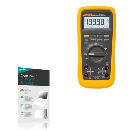 BoxWave Screen Protector Compatible with Fluke Fluke 87V - ClearTouch Crystal Privacy (2-Pack), Privacy Screen Protector Flexible Film Clear