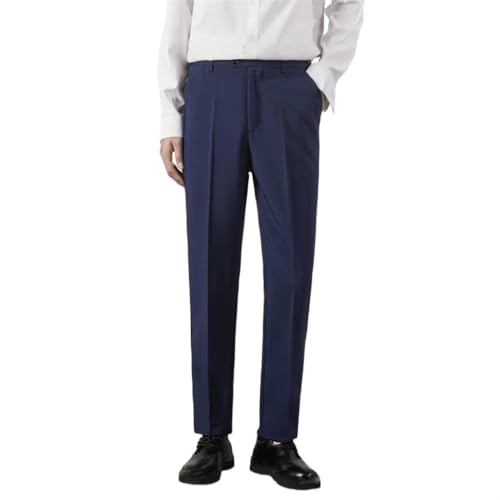 Men's Summer Solid Color Suit Pants - Business Casual Classic Slim Straight Trousers