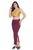 RANI SAAHIBA Women's Stretchy Slim Fishcut Petticoat Cotton Saree Shapewear(SHP70_2XL/3XL_Plum)