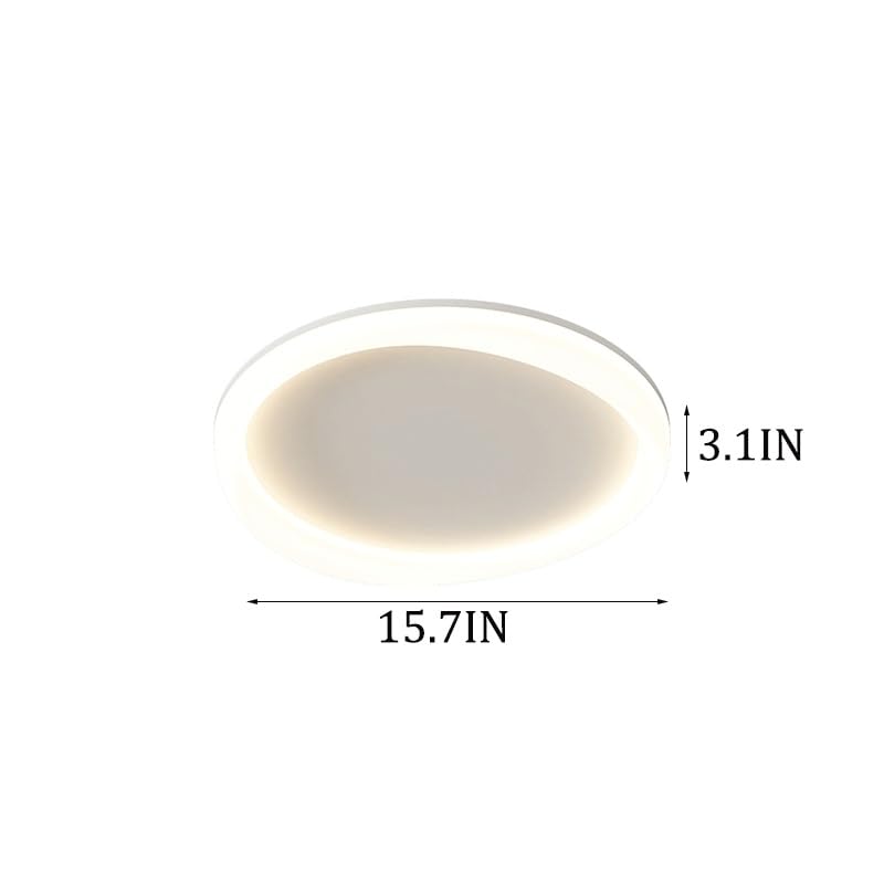 Plafonnier LED irrégulier dimmable 3 couleurs avec diffuseur acrylique - 5