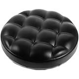 Ciieeo Stool Replacement Seat Swivel Chair Cushions Round Stool Seating Part Round Stool Pu Seat Leather Bar Stool Tops Pu Seats Chair Round Bar Chair to Rotate Padded Foam, 32.00X32.00X6.00CM