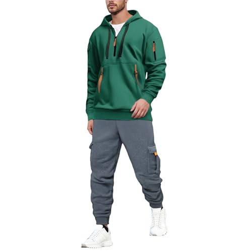 Survêtement sweat à capuche homme pour sport et musculation en automne hiver