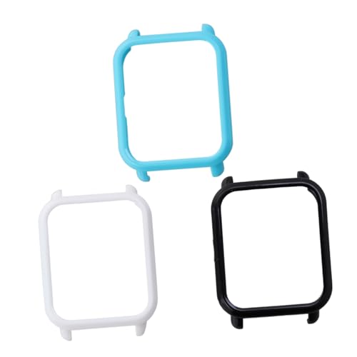 Fundas para reloj con resina resistente anticaída pack de 3 piezas en color negro y azul