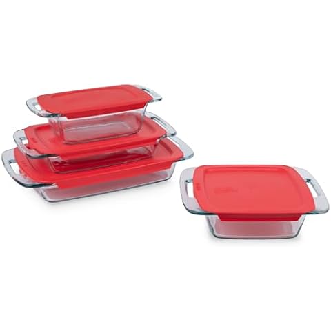 Pyrex Easy Grab Glass Baking Dish Set Cover