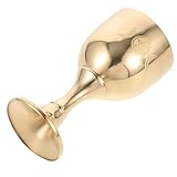 ULTECHNOVO Altarbecher aus Messing mit Pentagramm Mehrzweck Taufkelch und Weihwasserbecher Vintage Kelch für Buddhismus Tempel und Dekoration Tischplatte Trinkgefäß