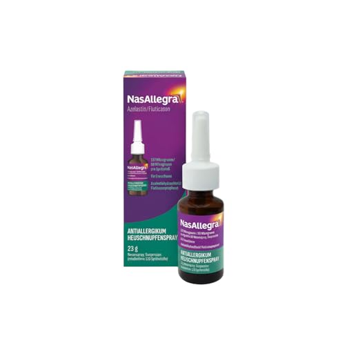 NasAllegra Heuschnupfenspray | Antiallergikum | Erste rezeptfreie 2-in-1 Wirkstoffkombination aus Antihistaminikum + Glukokortikoid | Schnelle Wirkung in 5 Minuten*