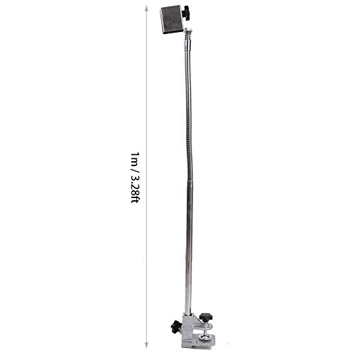 Pssopp Adjustable Pet Hair Dryer Holder - Heavy Duty Stainless Steel Hand-free Stand with 360掳 Rotating Clip for Pet Grooming Table - Image 4