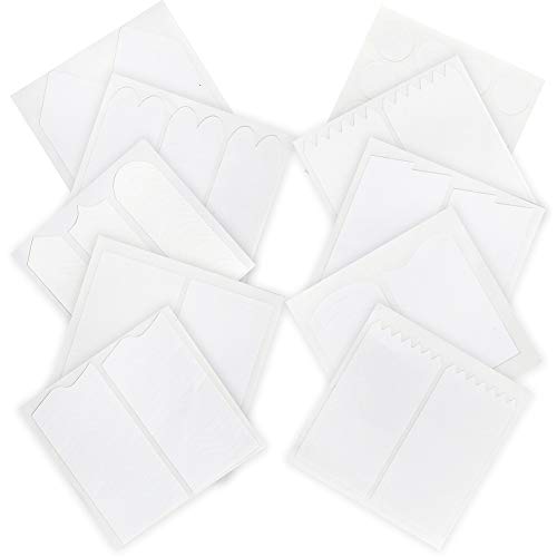 VAGA 347pcs Nail Decals French Manicure Strips Professional Nail Art Stencils White Guides Stickers/Nail Polish Strips French Tips in 13 Different Shapes for Nails Designs and Patterns Application