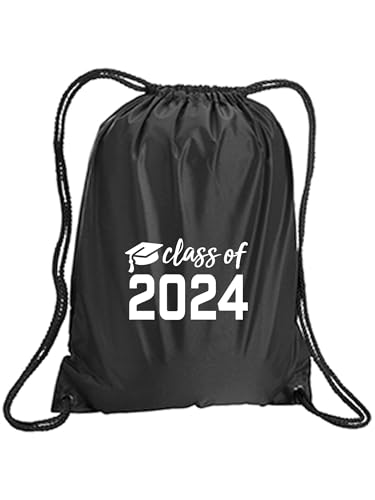 zerogravitee Class of 2024 Cinch Pack in Black - Large 17x20