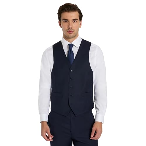 Image of Michael Kors Men's 3-Piece Classic Fit Suit Separates | Vests | Weddings & Formal Events (Jackets & Pants Sold Seperately)