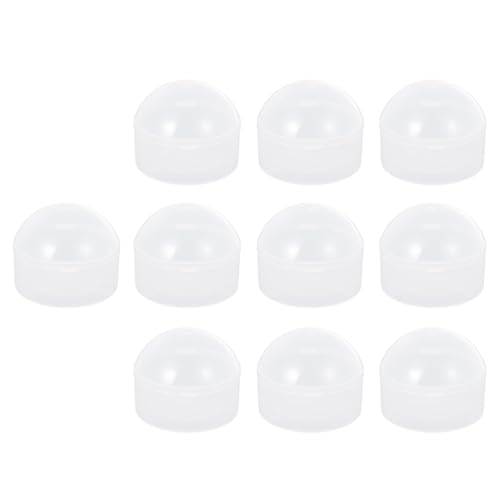 LIOOBO 10Pcs Portable Pacifier Storage Box Transparent Pacifier Holder Case for Easy Open Buckle Design for Home Travel Keeps Pacifiers Clean and Dust