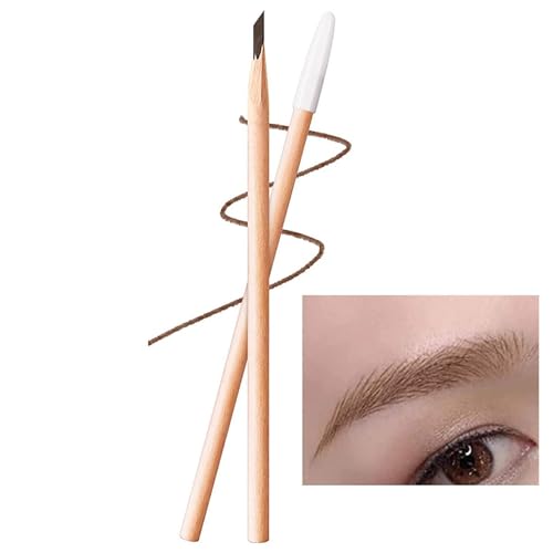 Lápiz De Cejas - Delineador de Maquillaje de Punta Ultrafina,Lápiz Madera Delineador Cejas | Para Citas Desplazamientos Trabajo Fiesta Deportes al Aire Libre Día de San Valentín y Cumpleaños