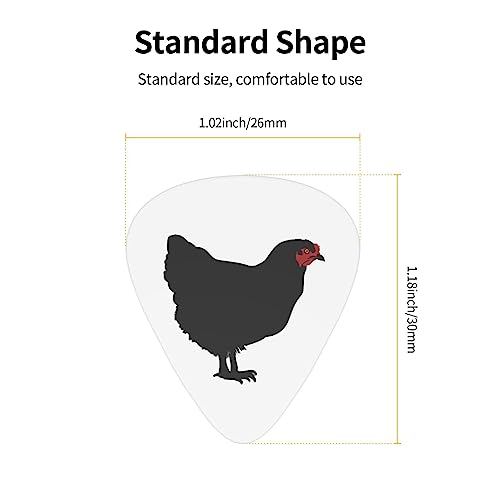 Black Chicken Lot de 12 médiators tendance durables pour guitare électrique Ukulélé - Les Beatles, Paul McCartney, John Lennon, RIngo Starr, George Harrison Black Chicken Lot de 12 médiators tendance durables pour guitare électrique Ukulélé – Image 5