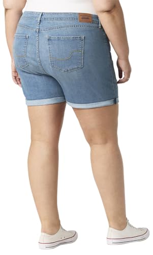 Levi Strauss Signature Gold Women's Mid Rise 5" Shorts (Available in Plus), (New) Italian Summer, 16 Plus - image 2