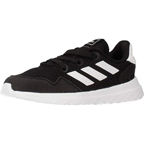 adidas Archivo Infant Toddler Kids Sports Trainer Shoe Black/White - UK 4