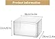 Schuhbox, Transparente Stapelbare Schuh Boxen, Faltbar Durchsichtige Schuhboxen Schuhschrank Aufbewahrung Schuhe Kunststoff Schuhfür Schuhe bis 36 x 29 x 22 cm