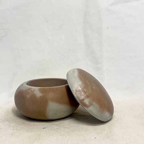 Wisconsin Terrazzo Small Ring Jar with Lid – Stylish Gift Vase and Jewelry Holder