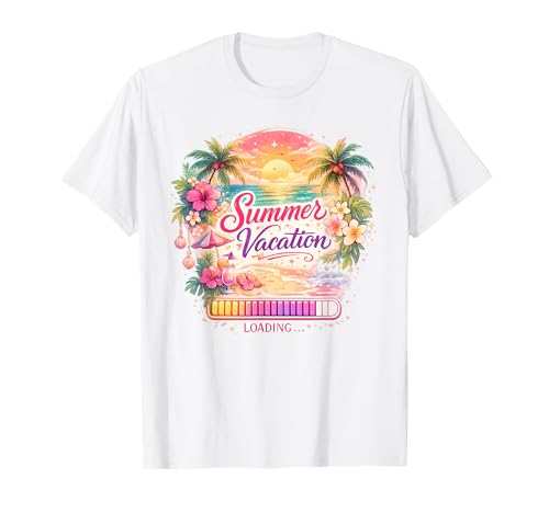 Summer Vacation Loading Last Day of School Teacher T-Shirt