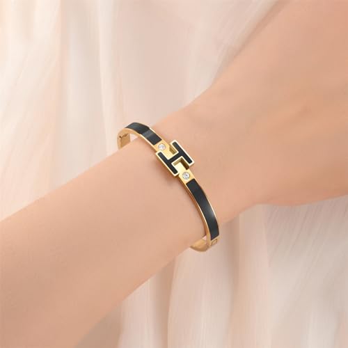 Gold Bracelets for Women,H Bracelet,Bangle Bracelets for Women,Dainty Bracelet Jewelry Easter Christmas Mothers Day Gifts for Women3
