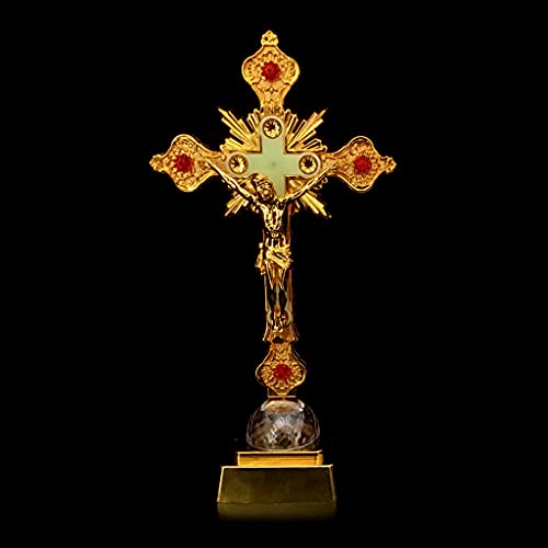 KOUJING Kerk Relikwieën Beeldjes Nachtlampje Kruisbeeld Jezus Christus Kruis Katholiek Antiek - Image 5