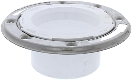 3 X 4 PVC Closet Flange W/SS Ring Less Knockout