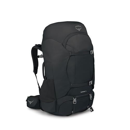Osprey Fairview Trek 70L Women's Travel Backpack - Hybrid Backpacking & Travel Bag with Internal Organization, Black by Osprey - Used condition - US$245.27