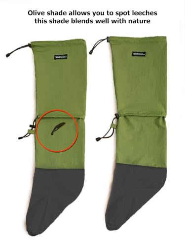 Image of Anti Leech Socks-Fresh Olive-Water Repellent