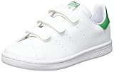 zapatillas stan smith niño Cordones de zapatos adidas Stan Smith CF, Sneaker, Footwear White/Footwear White/Green, 35 EU