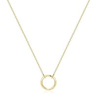 Algopix Similar Product 14 - Fettero Moon Gold Pendant Necklace for