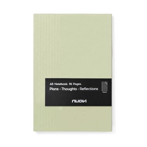 Image of Record Note Book, Smoke Grey | A5 - Dotted Grid Pages | 96 Pages - 100GSM Pages with Soft Cover | Ideal for Office, College, School, Journaling, Meeting & More