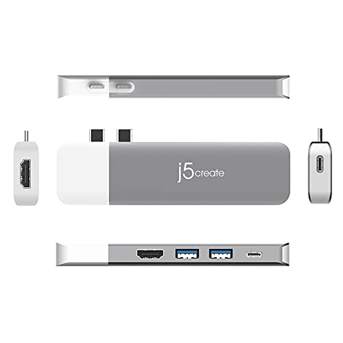 Dock USB-C Dual-Display J5Create ULTRADRIVE Kit Aluminio Modular 8-en-1 MacBook Pro 5