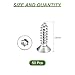 uxcell Flat Countersunk Head Torx Screws, 50Pcs M3 x 12mm 304 Stainless Steel Tamper Proof Sheet Metal Screws with Bit T10, Self-Tapping Anti-Theft for Wood, Mechanical Industry (Silver)