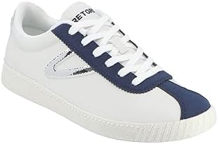 TRETORN Women's Ingrid Sneaker, Navy/White/Silver, 9 | Image 2
