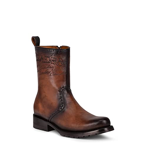 Cuadra Men's Boot in Bovine Leather with Zipper Brown2