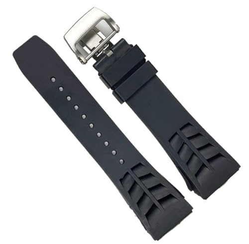 Bracelet montre caoutchouc pour Mille boucle acier robuste