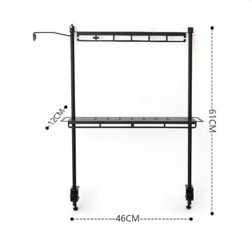 kowaku Camping Lantern Stand Camping Desktop Storage Rack Multifunctional Stainless Steel Outdoor Tools Hanging Organizer for Travel