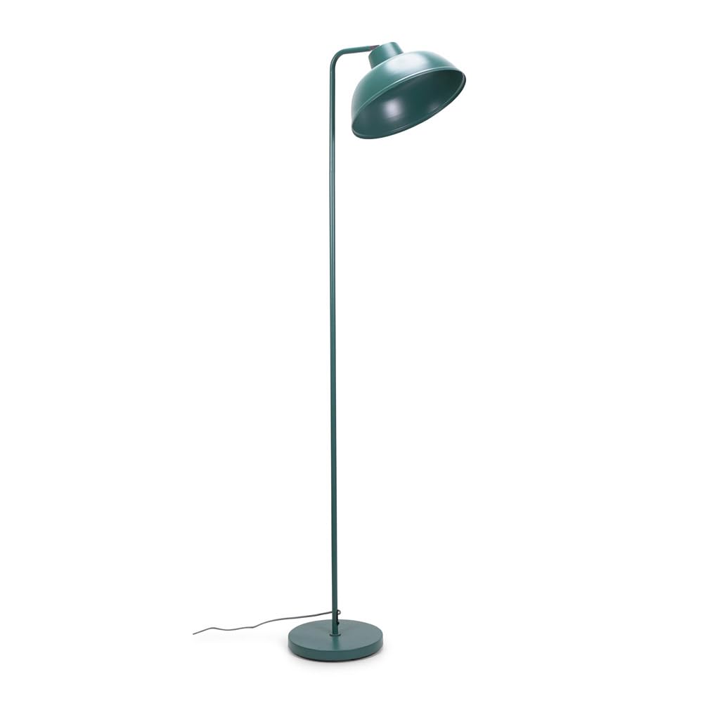 Valuelights Teal | Metal Stem Standing Floor Lamp With Angled Dome Shade | Floor Lamps & Torchieres, Home Décor & Improvement Essential 180Cm