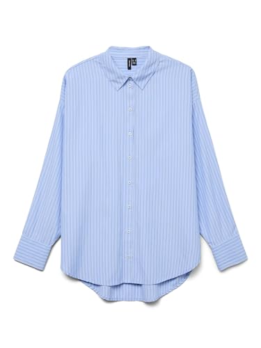 T-shirt VERO MODA Vmfanni Ls à manches longues pour femme en tissu chaîne et trame confortable