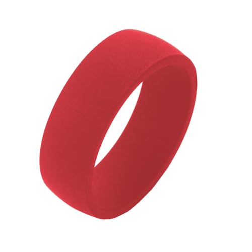 Silicone Ring 8MM Cross Ring Customize Breathable Rubber Ring,Inspirational Faith Ring Christian Religious Gifts,Dome Solid Glitter Ring for Women Men2