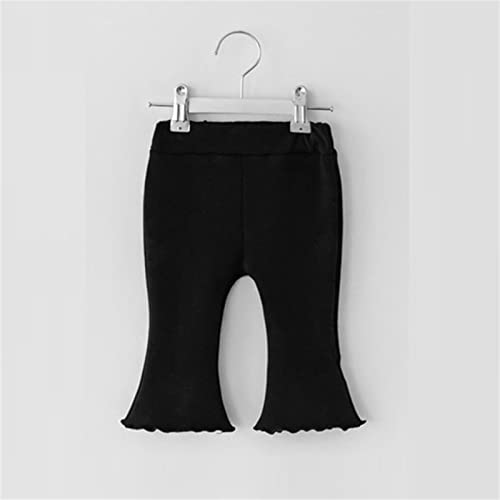Toddler Baby Girls Flare Leggings Plain Elastic Waist Slim Fit Bell Bottom Pants Soft Cozy Fashion Solid Trousers2