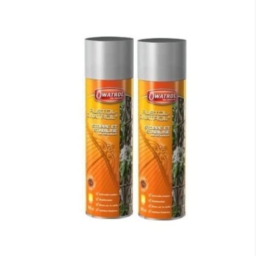 WUIIEN 2 x Antirouille RUSTOL aérosol 300 ml incolore pénétrant stoppe la rouille é